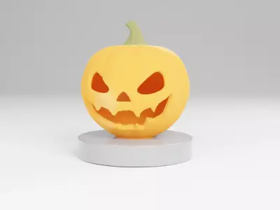Halloween Pumpkin Figurine 3D Printable Model 3D print model