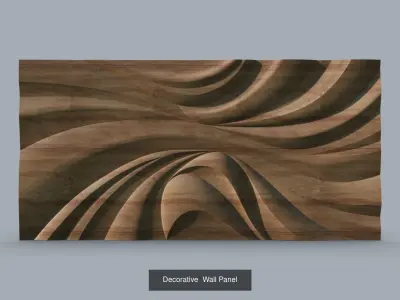 Wall Art Panel Set 3D Model Collection