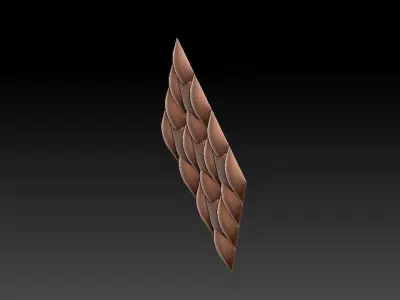 3D WALLPANEL 600MM x 600MM 3D model