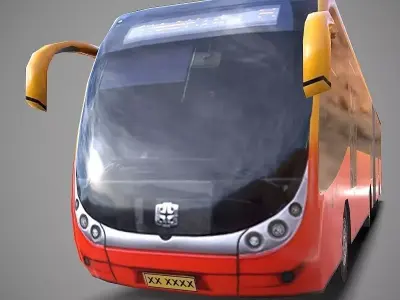 Bus Type2 Low-poly 3D model