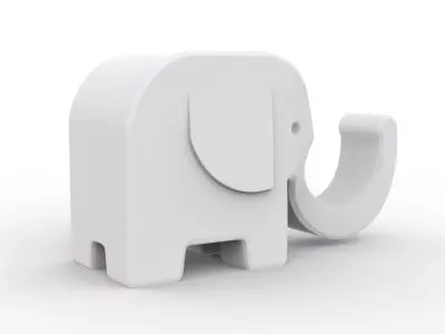 Elephant Phone Stand 3D print model