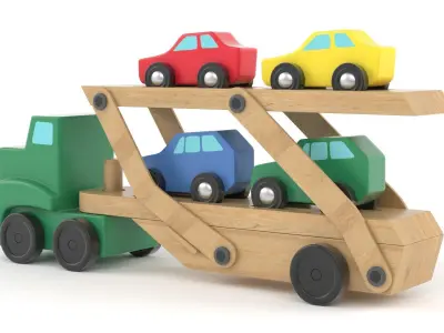 Wooden Toy 3D model get