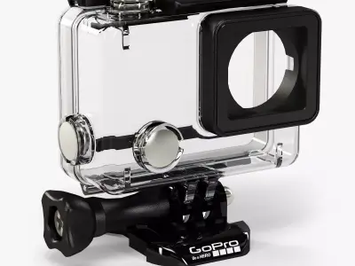 GoPro HERO4 Waterproof Housing Low-poly 3D model
