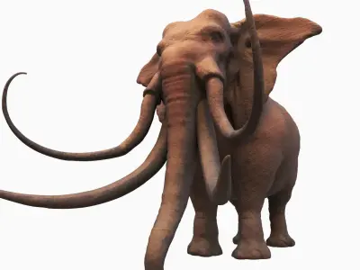elephant mammoth creature 3d model 3D model