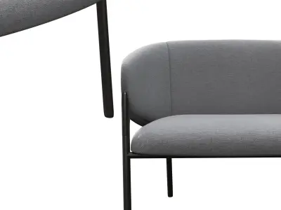 fabric leisure chair Modern 3D model