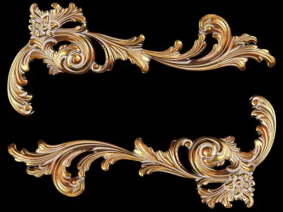 Classic carved 119 3D model
