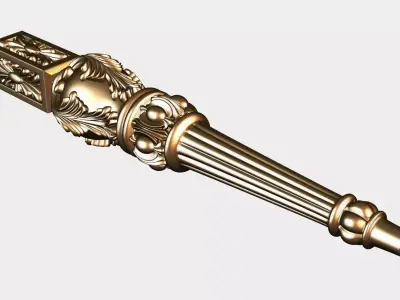 Carved decor for cnc 75 3D model