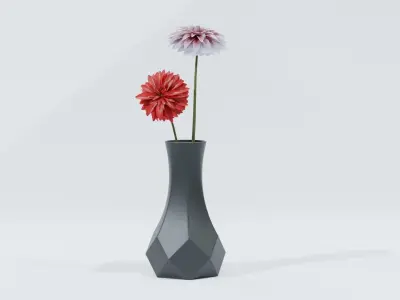 Geometric Flower Vase 3D print model