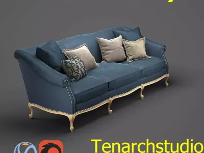 Tenarchstudio Galimberti Nino Pigrone Sofa Render Ready  3D model