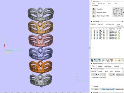 Women Wedding Engagement Ring 42 3D print model