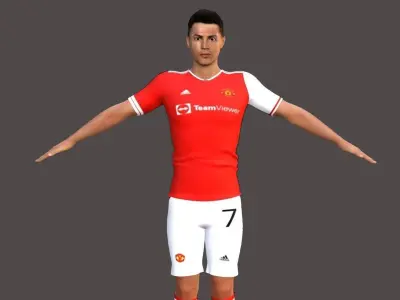 Cristiano Ronaldo Low-poly 3D model