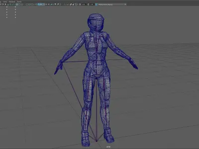 scifi fem unit2 unreal engine 4 asset  Low-poly 3D model