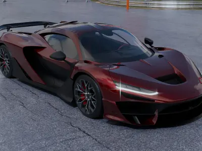McLaren W1 2024 3D model