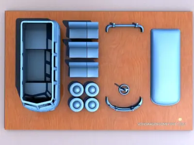 VOLKSWAGEN TYPE 1 COMBI 1951 3D print model