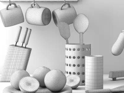 kitchen set 6  3D model