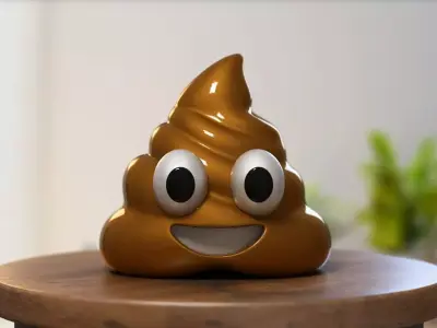 Emoji pile of poo Pile of poo decorative Perfect Gamer Gift 3D print model