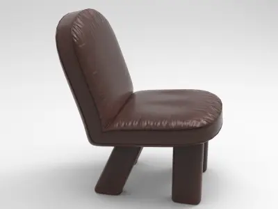 Upo Chair Low-poly 3D model