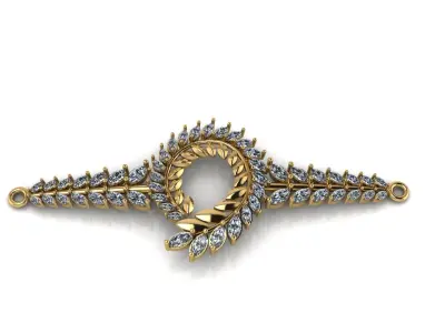 Radiant Vine Bracelet 3D print model
