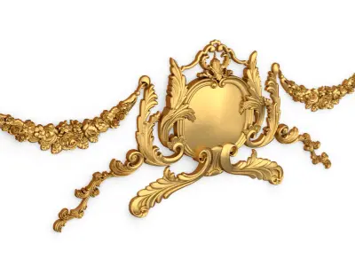 Classic decor ornament 01 3D model