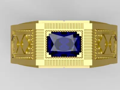 Anel de formatura em administracao 3D print model