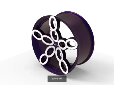 Wheel rims 3D Model Pack