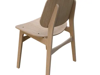 Modern Design Wood Chair High Poly 3D model