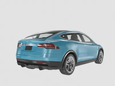 Tesla X Prototype 2012  3D model