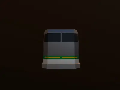 Bus Low-poly 3D model