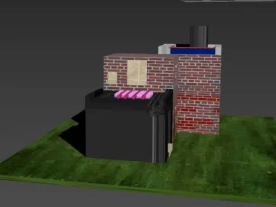 Squad house model 3D model