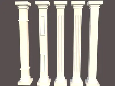 column ve table leg 3D model