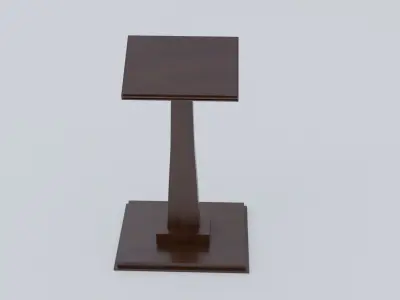 Lectern - Wood Low-poly 3D model