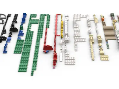 TwindBricks3D - 10249 Winter Toy Shop 3D print model