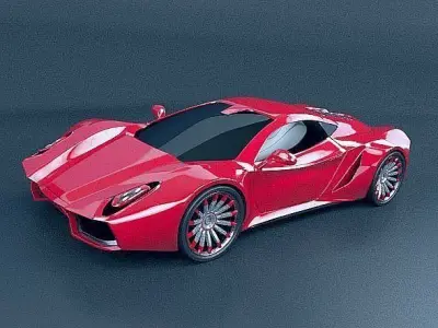 HyperOn supercar concept 3D model