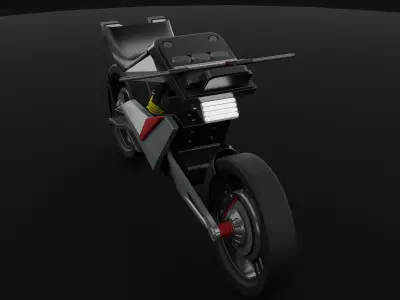 Futuristic Cyber Bike 3D model