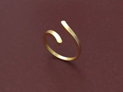 Minimalist Ring DM-16 Free 3D print model