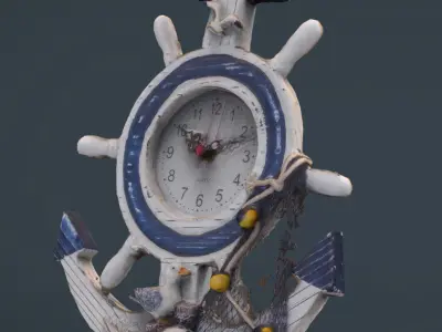ANCHOR CLOCK DECORATIVE 3D model