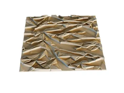 mural decor set wall panel 28 3D model