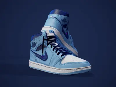 Air Jordan 1 pack texture 3D model