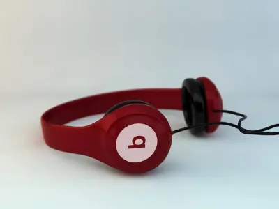Headphones beats Low-poly 3D model