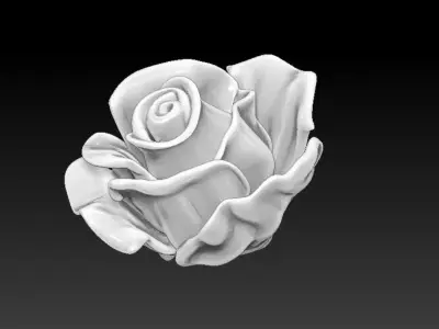 Rose Flower printable 3d model Detailed Realistic 3D model