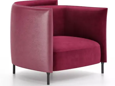 HEMICYCLE Armchair Low-poly 3D model