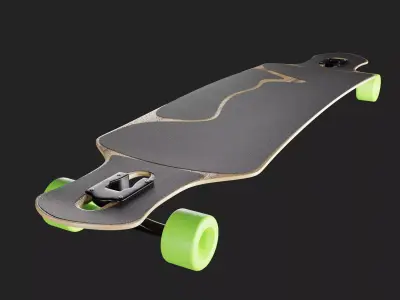Longboard freeride 3D model