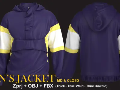 Mens Jacket 2 3D model