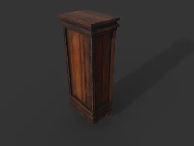 Old Clock Low-poly 3D model