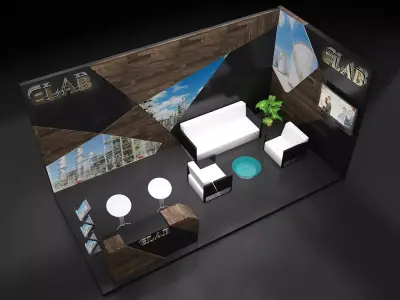 Booth Exhibition Stand a251c 3D model