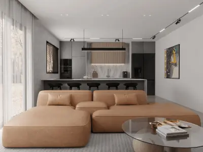 Apartment 4 Blender Scene  3D model