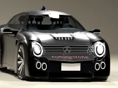 roming stone mercedes proposal model 3D model