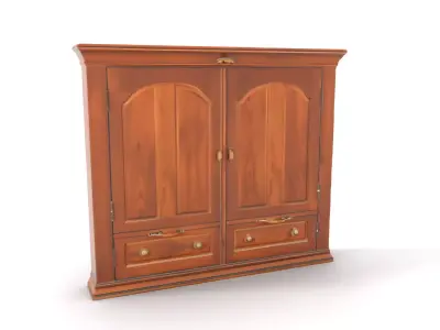 Classic Wooden Cabinet model pack Low-poly 3D model