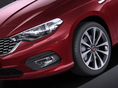 Fiat Tipo 2016 VRAY 3D model