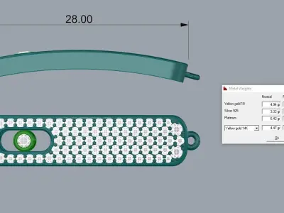 Messika Bracelet Jewelry Gold  3D print model